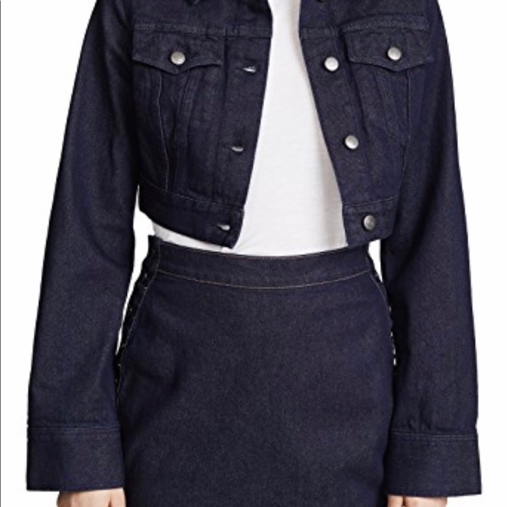 Susana Monaco Cropped Denim Jacket